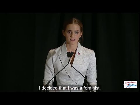 Learn English with Emma Watson's Speech on the HeForShe Campaign - English Subtitle