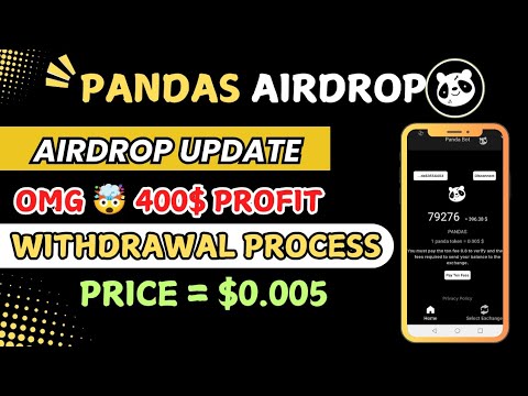 Pandas Airdrop Update | Pandas Withdrawal Process💯 | Complete Guide in this Video