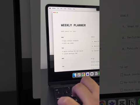 how I plan my week in notion #notion