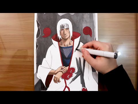 How I made COLOR ARTWORK for this ITACHI drawing