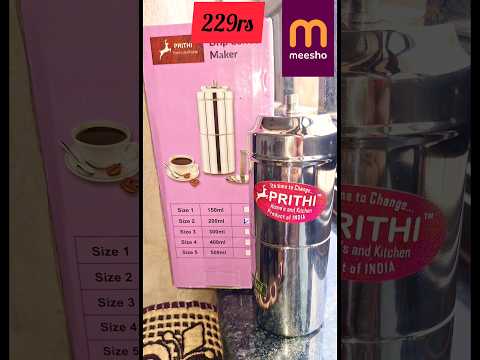 meesho finds filter coffee maker #meesho #meeshohaul #filtercoffee #shortsviral #coffeedrip