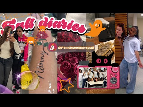 FALL DIARIES 001✰ | homecoming week, photo shoot, shopping, dinner, new tattoo || Ra’Mariah Alexia