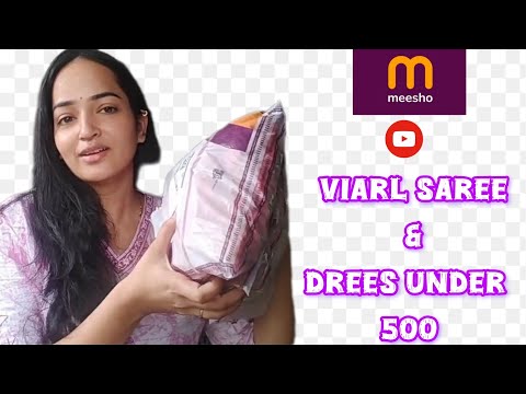 Meesho वरुण new year साठी आणि लग्न सराई साठी shopping केली.🎁 #meshoo #dress #viarlsaree