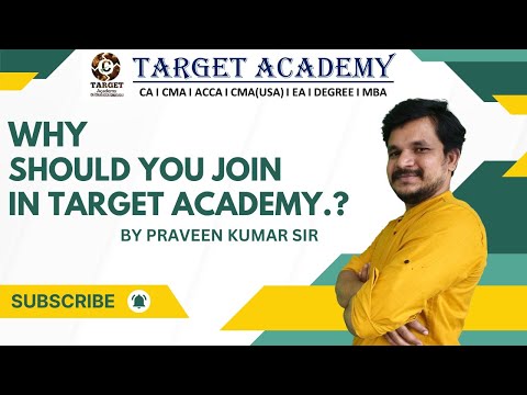 మీరు Target Academy లోనే ఎందుకు జాయిన్ అవ్వాలి? Why should you join Target Academy #cma #cmainter