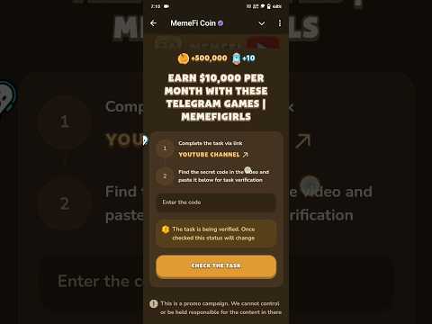 EARN $10,000 PER MONTH WITH THESE TELEGRAM GAMES |MEMEFIGIRLS