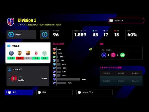 eFootball　短時間