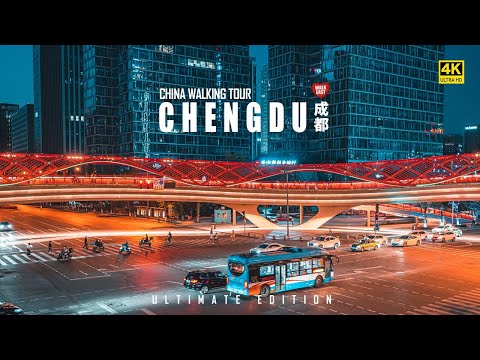 Chengdu Walking tour, China's Fascinating Modern City | Chunxi Road | 4K HDR