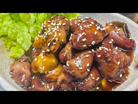 (16-2)ハツの照り焼きオリジナル #cooking #簡単レシピ #節約レシピ #ハツ #照り焼き