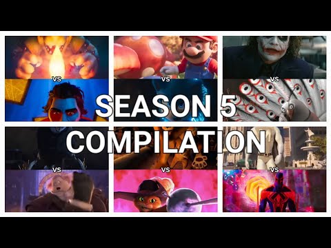 Movie character battles Season 5 (FULL COMPILATION)