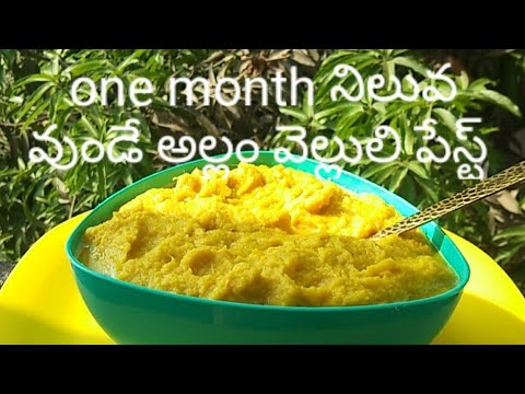 అల్లం వెల్లుల్లి పేస్ట్ Ginger Garlic Paste#viral#gingergarlicpaste#ginger#garlic