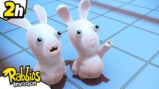 Big Compilation 2H The Rabbids are stuck!  | RABBIDS INVASION | New episodes | Cartoon for kids