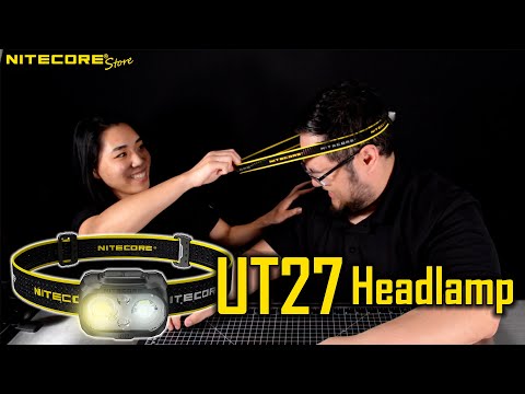 Nitecore UT27 Headlamp - Warm Spotlight + Cool Floodlight - Ultra Lightweight - Trail Running