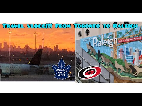 TRAVEL VLOGGG!!!! Toronto to Raleigh By Plane March 2024