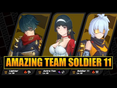 Amazing Team Soldier 11 : Astra Yao - Lighter Premium Team Gameplay | Zenless Zone Zero (ZZZ)