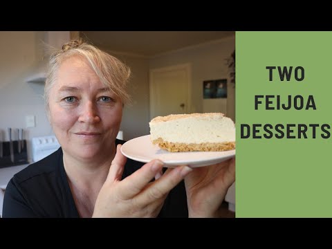 Two Feijoa Desserts | Ice Cream and Cheesecake