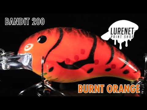 Bandit 200 Burnt Orange-  Lurenet Paint Shop (Custom Lures)