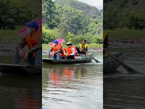 Foot Rowing Boat Tour at Tam Cốc-Bích Động Vietnam September 2023 #vietnam #shorts #travel