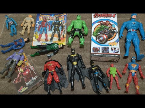 AVENGERS TOYS/Action Figure/Unboxing/Batman vs Ironman-Captain America vs Hulk-Thor vs Spiderman/Toy