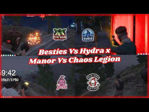 Besties Vs Hydra x Manor Vs Chaos Legion Fight For 2 Cargo Crate | NoPixel 4.0 GTARP