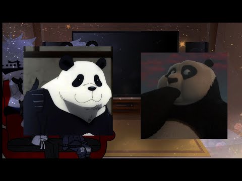 Jjk react to Po as pandas brother// jjk× kung-fu panda//whre tf do I get these from😫😔