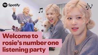 rosie’s number one listening partyㅣSpotify Listening Party