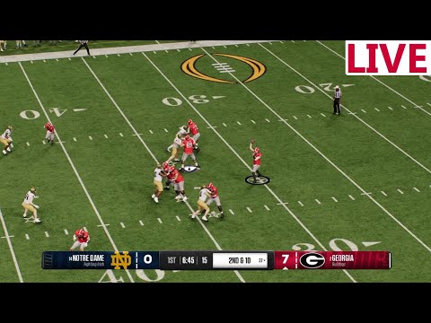 🔴LIVE 🔴Notre Dame Fighting Irish vs Georgia Bulldogs/Peach Bowl  / NCAA College Football/