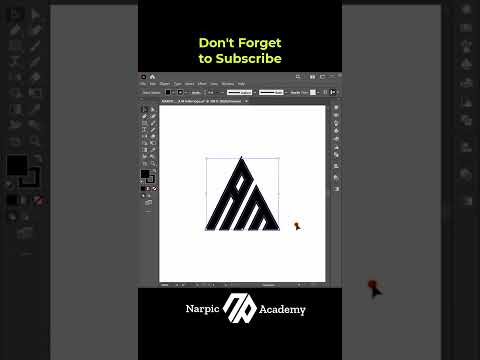 Adobe Illustrator | triangle Logo Design | Letter A M