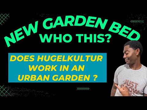 Does Hugelkultur work in an urban garden : New Side Bed