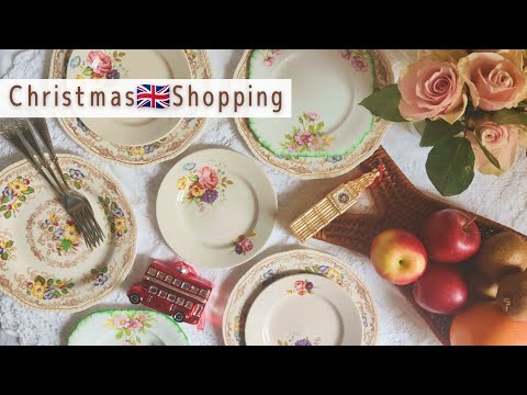 Christmas shopping in London⛄│Liberty│Vintage shop│Purchased items│Day trip│England│vlog