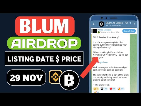 Blum Cryptp Trust Kiya 😡| Blum Airdrop Listing Date 💸| Withdrawal Blum Airdrop Update Today