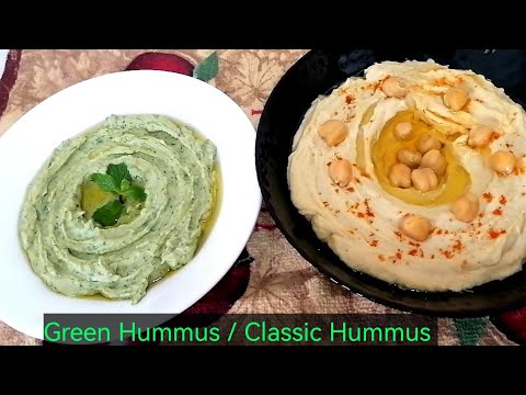 2 Types of Hummus Recipe in English