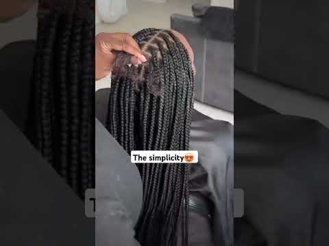 Clear upclose,  I love the simplicity ✨️ #foryou #braids #subscribe #hairstyles #braidshairstyles