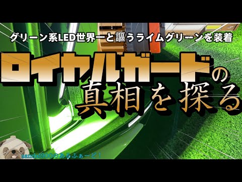 ロイヤルガード　零　フォグ　グリーン系LED世界一を謳うヒカリを体験しました。ライムグリーンをチョイス！！ロイヤルガード　ライムグリーンの魅力！およびワタシなりのレヴューになります！！