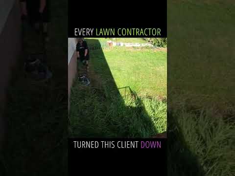 EVERY Lawn Contractor REFUSED To Mow This Clients LAWN