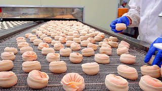 Mass production! Amazing Process of Making Dumplings - Korean food factory