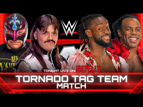 WWE 2K24 | Dominik Mysterio & Rey Mysterio VS The New Day - Tornado Tag Team Match | Raw