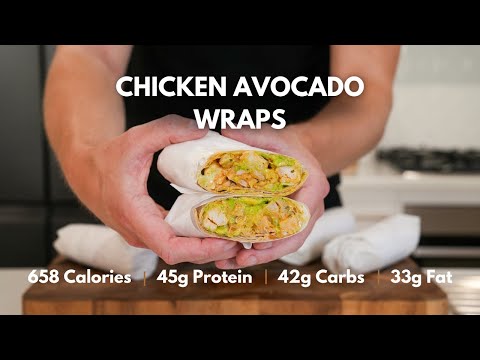 Meal Prep These High Protein Chicken Avocado Wraps To Make Your Life Easier