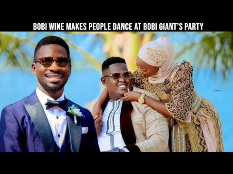 Bobi Wine finally gets to perform for people at his friend's party, Bobi Giant