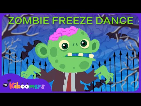 Zombie Freeze Dance -  The Kiboomers Kids Songs - Halloween Party