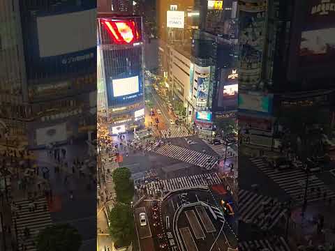 Shibuya Crossing on a busy Friday night