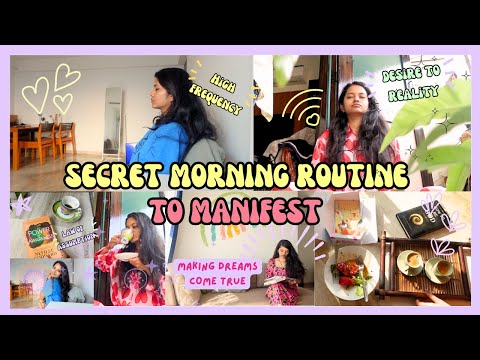 Secret morning routine that helps you manifest 10x faster✨🦋 | Attract your dream life NOW💚📝☕️