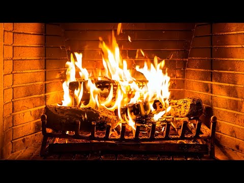 🔥 Cozy Fireplace 4K (12 HOURS). Fireplace with Crackling Fire Sounds. Fireplace Ambience