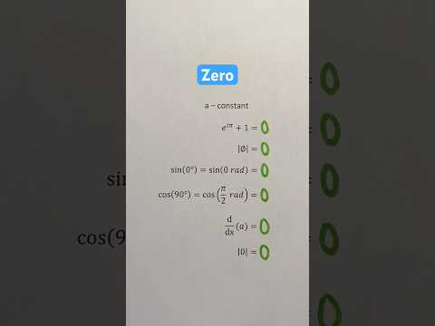 Zero #Shorts #zero #math