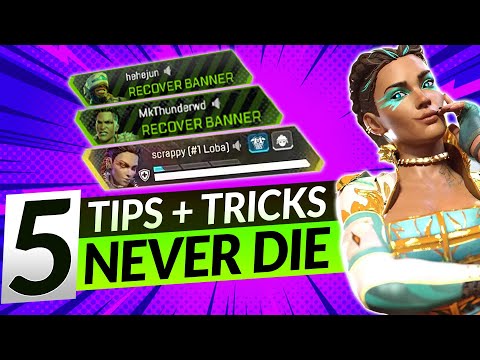 STOP DYING - 5 Pro Tips to LITERALLY NEVER DIE (Easy LP in Ranked) - Apex Legends Rank Up Guide