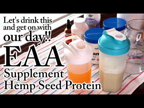 Let's drink it and get on with our day😄💪 EAA, Supplement & Hemp Seed Protein! ASMR, Lifestyle, Bible