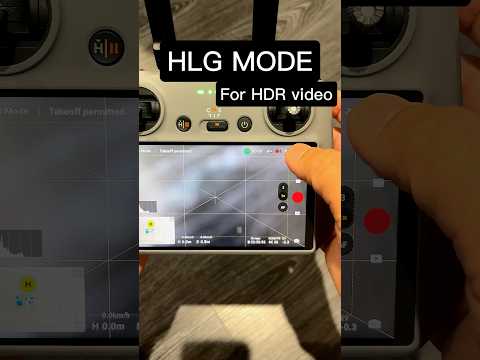 Try this HLG mode in your drone for HDR video. #djiair3 #djiglobal #dji #dronetutorial #dronetips