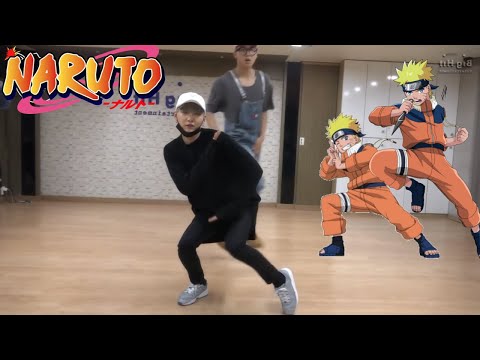 yoongi dancing to naruto ft. bts