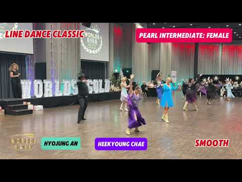 WORLDS GOLD 2024 | Line Dance Classic | Pearl Intermediate: Female | Smooth#gold_linedance #안효정 #채희경