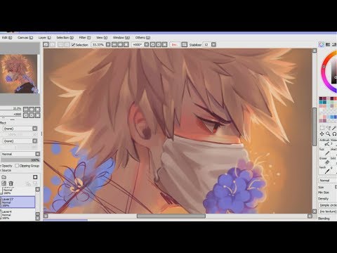 Painttool sai painting tutorial- [Bakugou] speedpaint