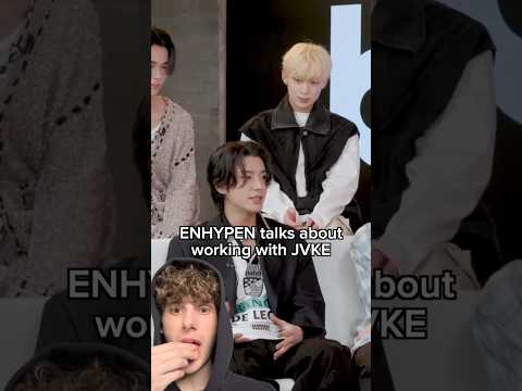 ENHYPEN talks about working with JVKE 🫶🏼 #jvke #enhypen